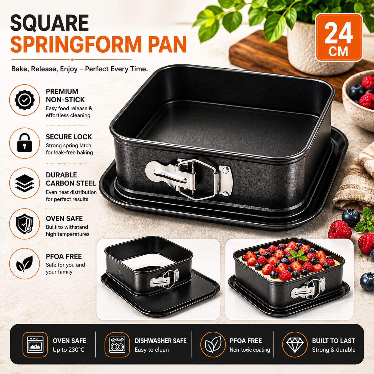 Square Springform Pan