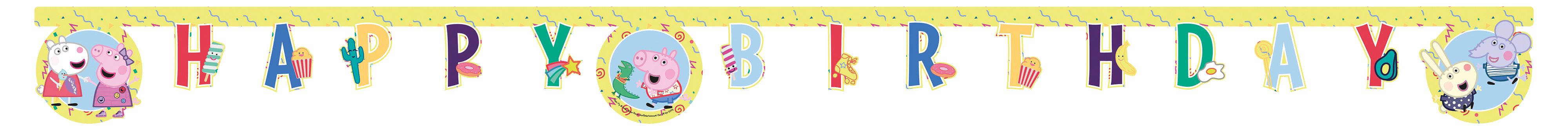 PEPPA PIG MESSY PLAY HAPPY BDAY DIE-CUT BNR 1CTP