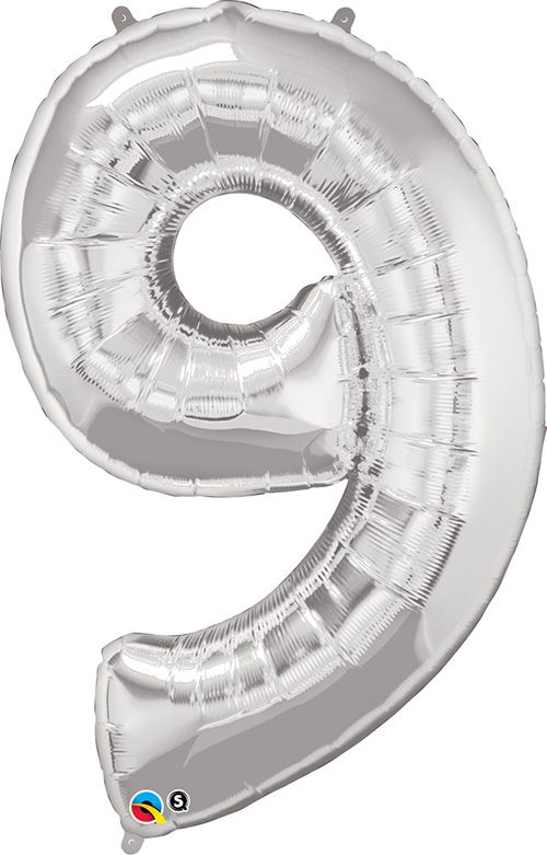 34 INCH FOIL NUMBER 9 SILVER 1CTP