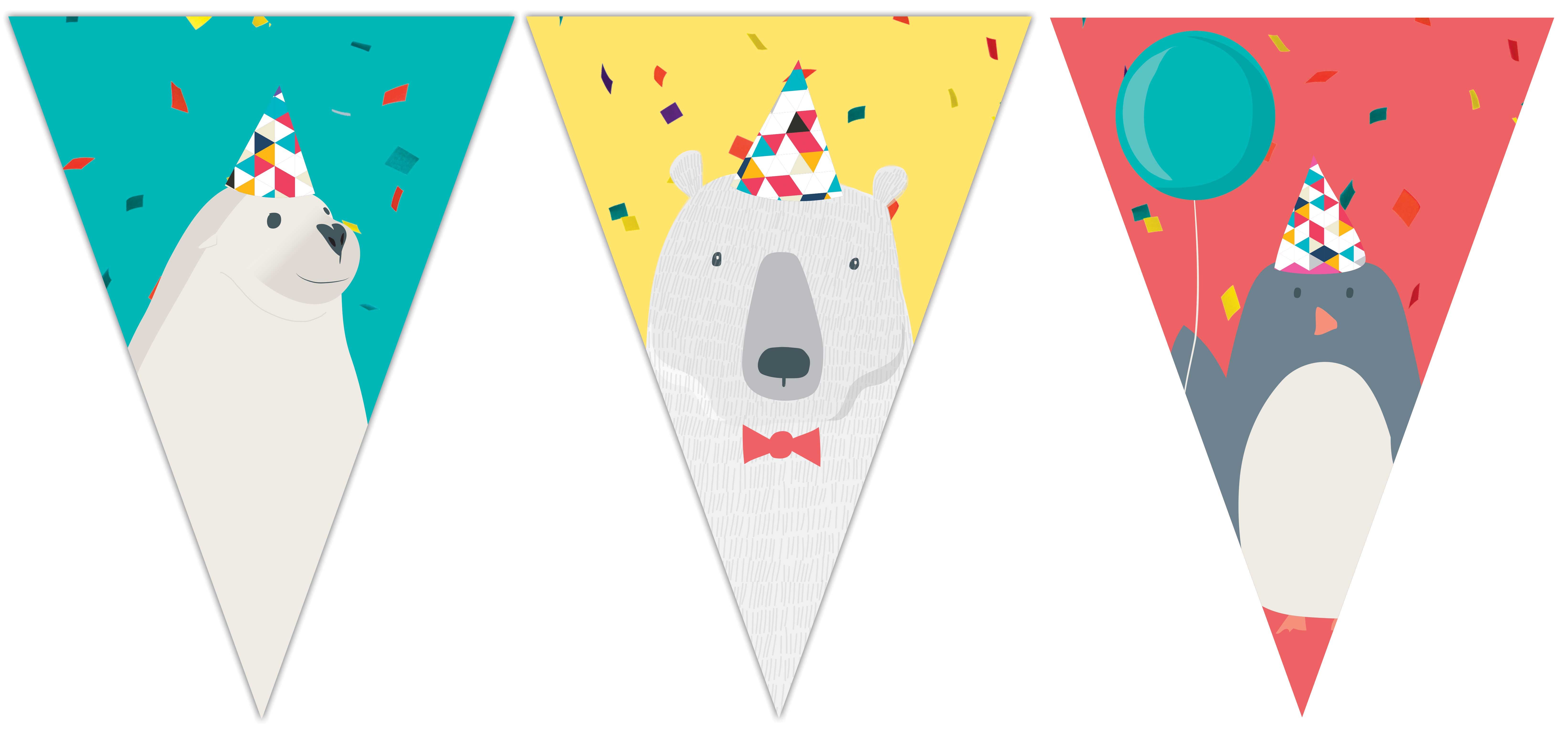 ARCTIC TRIANGLE FLAG BANNER(9 FLAGS) 1CT