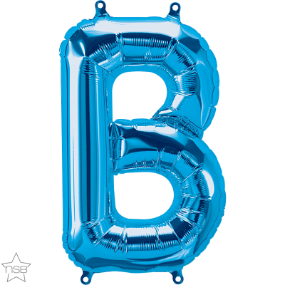 34 INCH FOIL BLUE LETTER B 1CTP