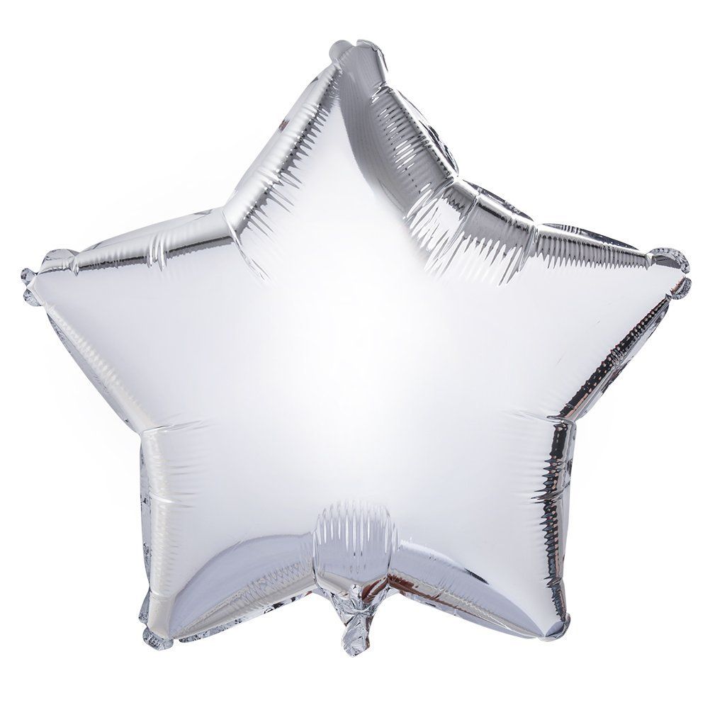 18 INCH AIR-HELIUM FOIL SILVER HEART 1CTP