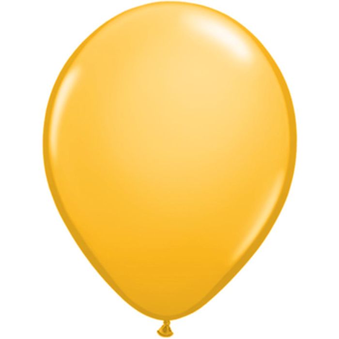 5 INCH LATEX PLAIN RND GOLDENROD 100CTP
