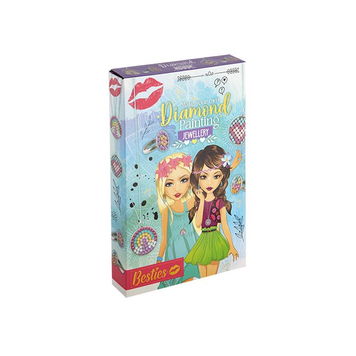 Besties Diamond Painting Jewellery Set-4 Pcs