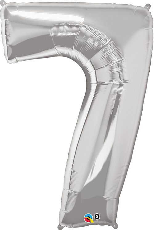 34 INCH FOIL NUMBER 7 SILVER 1CTP