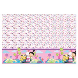 FLUFFY PLASTIC TABLECOVER 120X180CM 1CT