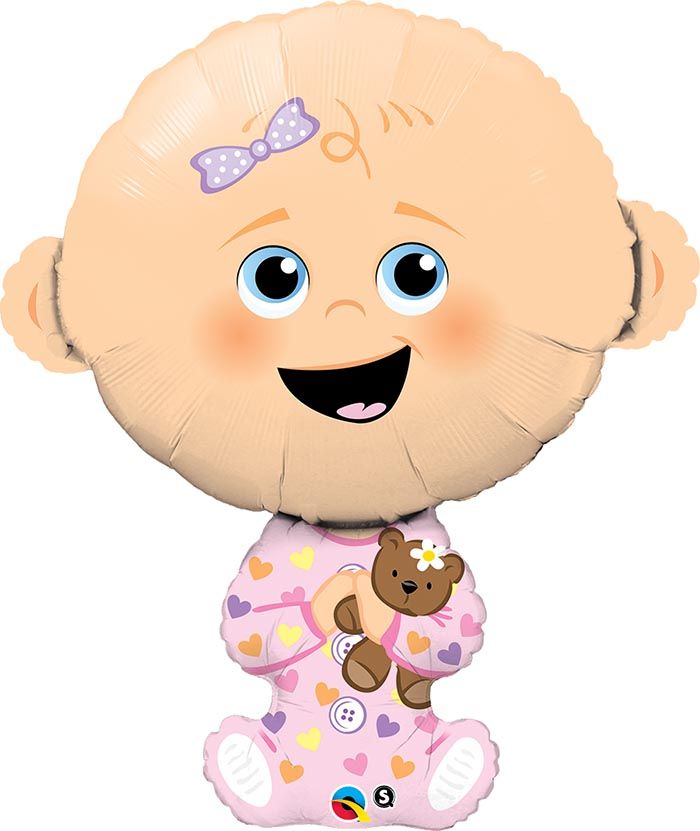38 INCH FOIL SHAPE SW BABY GIRL 1CTP