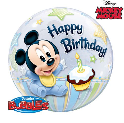 22 INCH SINGLE BUBBLE MIC 1ST BDAY 1CTP