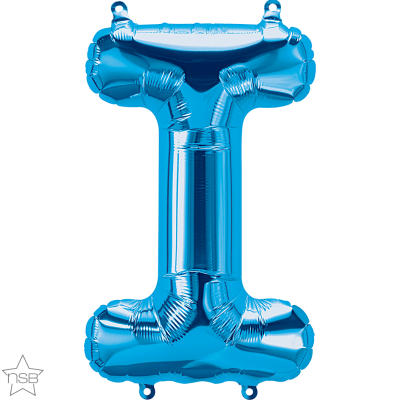 34 INCH FOIL BLUE LETTER I 1CTP