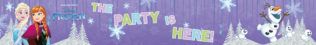 FROZEN SNOWFLAKES THE PARTY IS HERE FOIL BANER 1CT