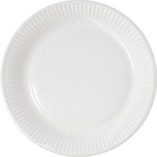 ECO WHITE IND COMP PAPER PLATES 23CM 10CT