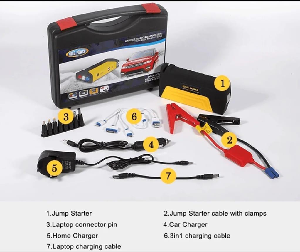 12V Car Jumper Starter Emergency Kit