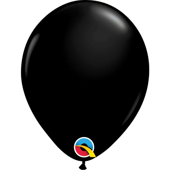 9 INCH LATEX RND PLAIN ONYX BLACK 100CT