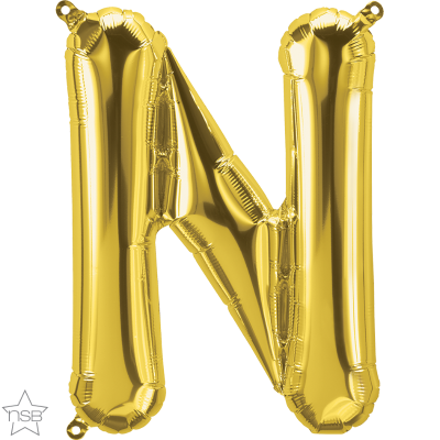 34 INCH FOIL GOLD LETTER N 1CTP