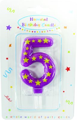 CANDLES BIRTHDAY NUMBER 5 1CTP