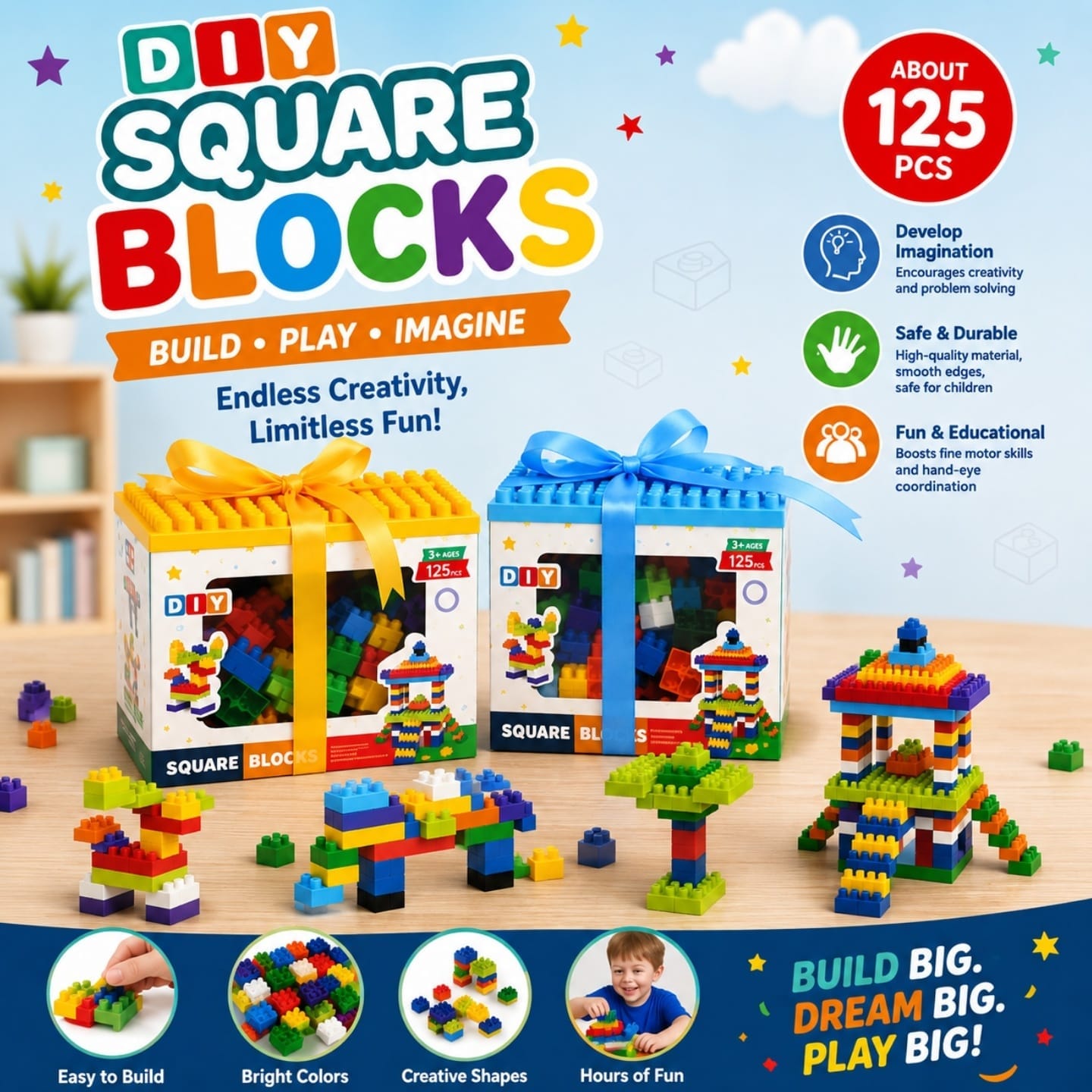 DIY Square Blocks