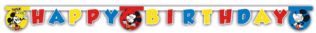 MICKEY SUPER COOL HAPPY BIRTHDAY DIE CUT BANER 1CT
