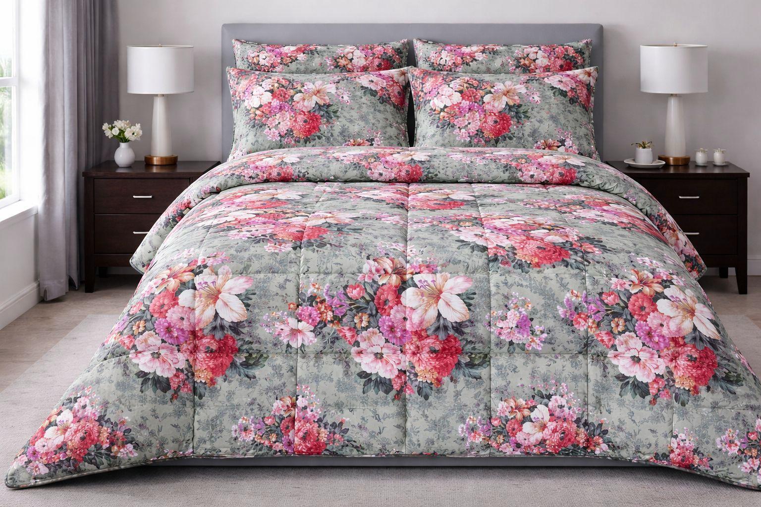 King Floral Comforters Sets