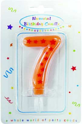 CANDLES BIRTHDAY NUMBER 7 1CTP
