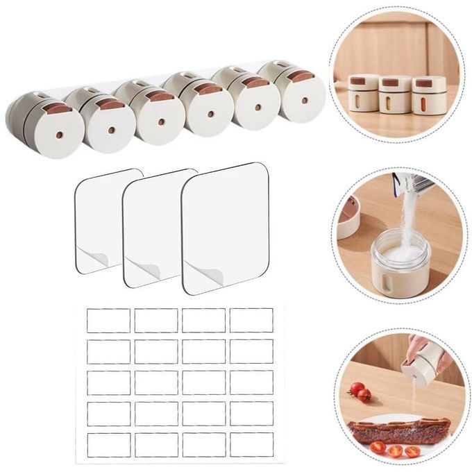 Wall Mounted Magnetic Spice Rack
