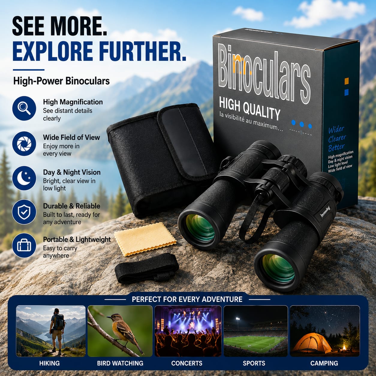 High Power Binoculars
