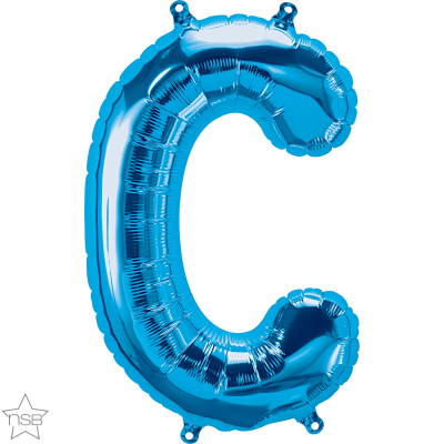 16 IN FOIL BLUE LETTER C AIR FILLED 1CTP