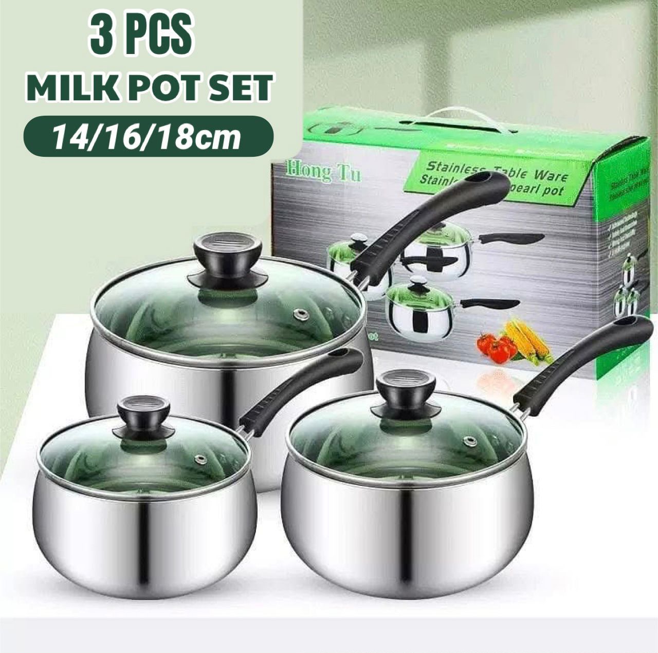 Milk Pot Set 3 Piece