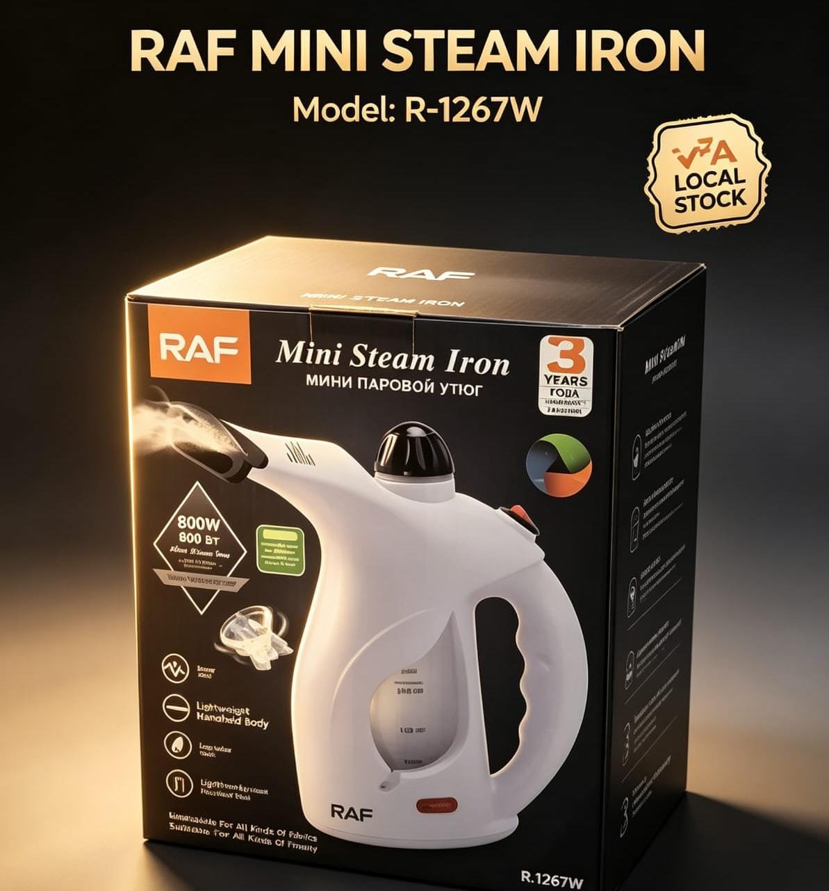 Raf Mini Steam Iron Steamer