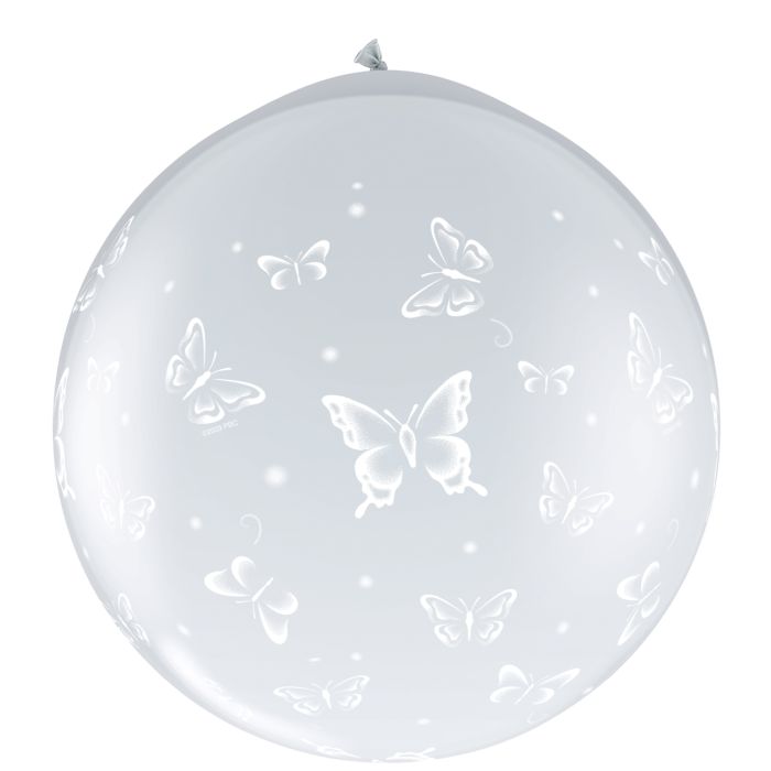 3 FT LATEX RND BUTTERFLIES A DIAMOND 2CTP