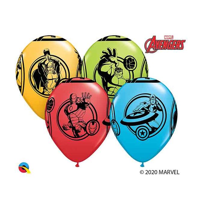 11 Inch Marvel Avengers Latex Balloons 25ctp