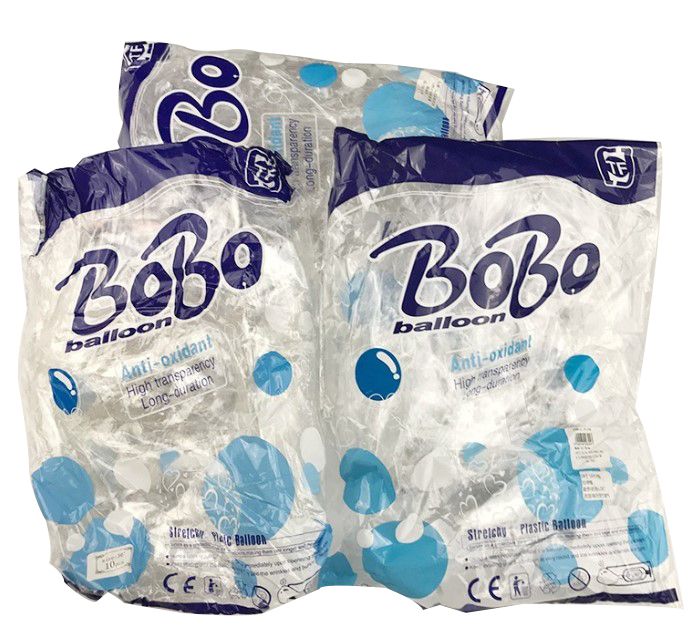 36 INCH CLEAR BOBO BALLOON 10CTP