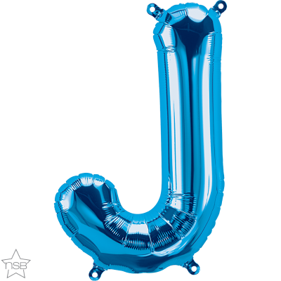 34 INCH FOIL BLUE LETTER J 1CTP