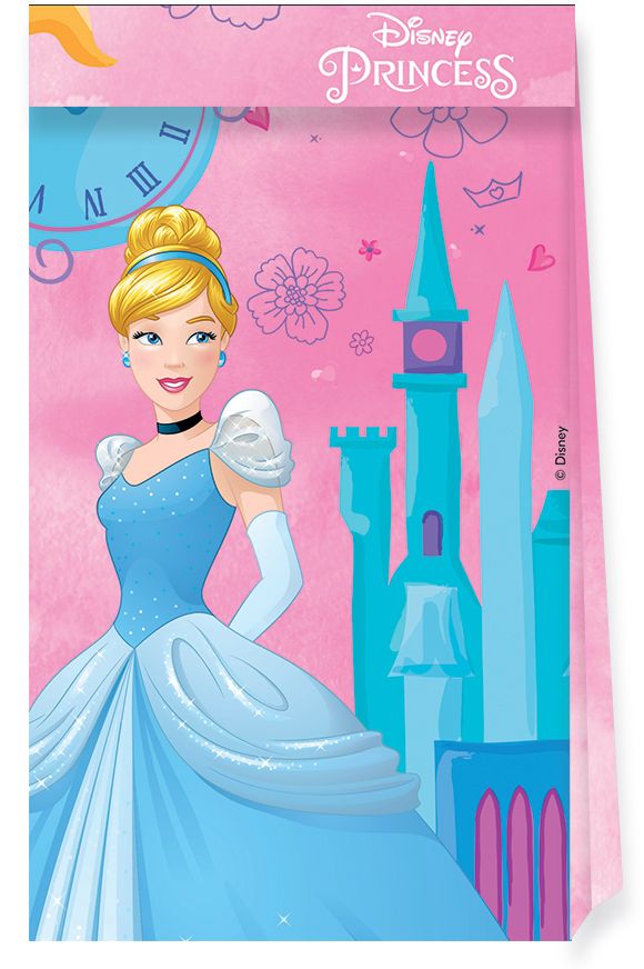 PRINCESS LIVE YOUR STORY PAPER PARTY BAGS 4CT