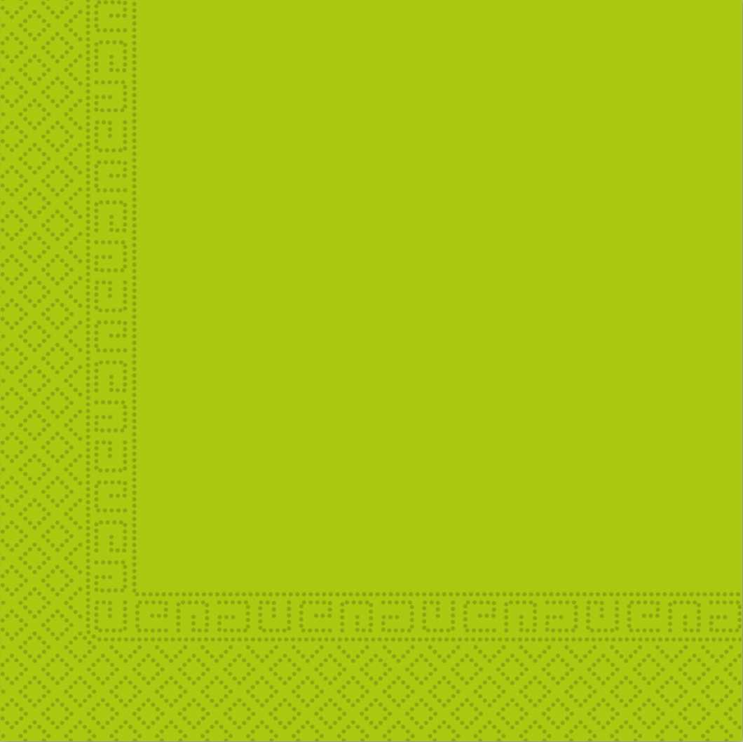 SOLID LIGHT GREEN 3PLY PAPER NAPKINS 33X33CM 20CT
