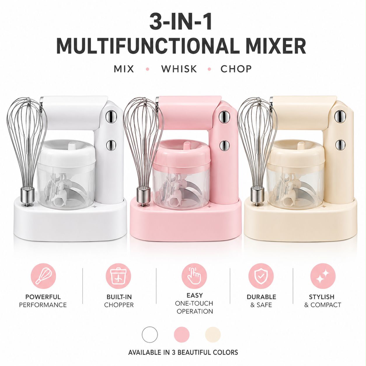 3 In 1 Wireless Food Processor