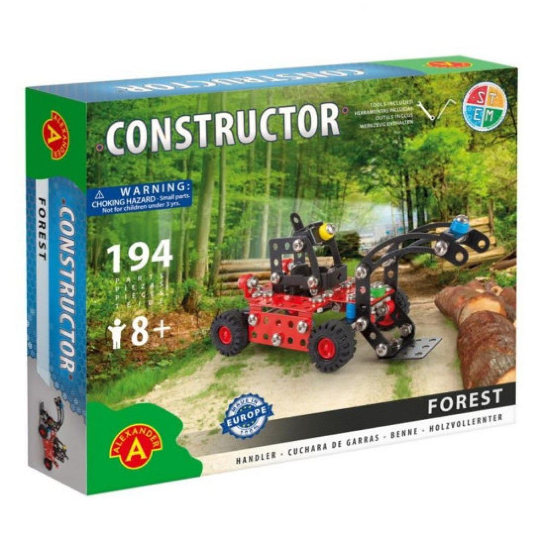 Constructor Forest Wood Mover Metal Construction Building Kit