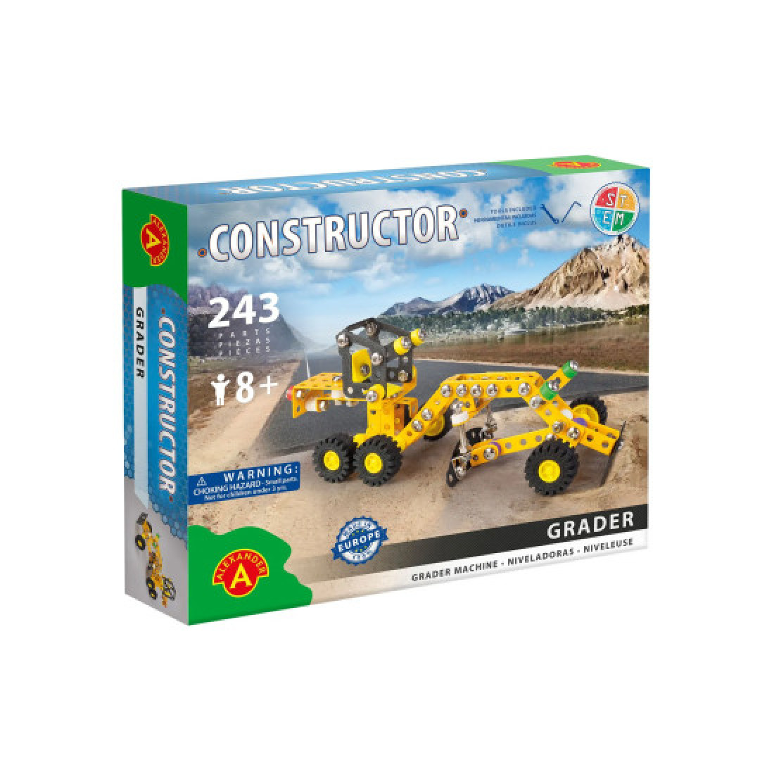 Constructor Grader Metal Construction Building Kit