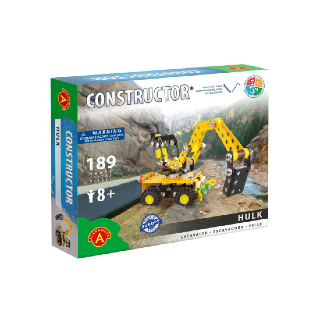 Constructor Hulk Excavator Metal Construction Building Kit