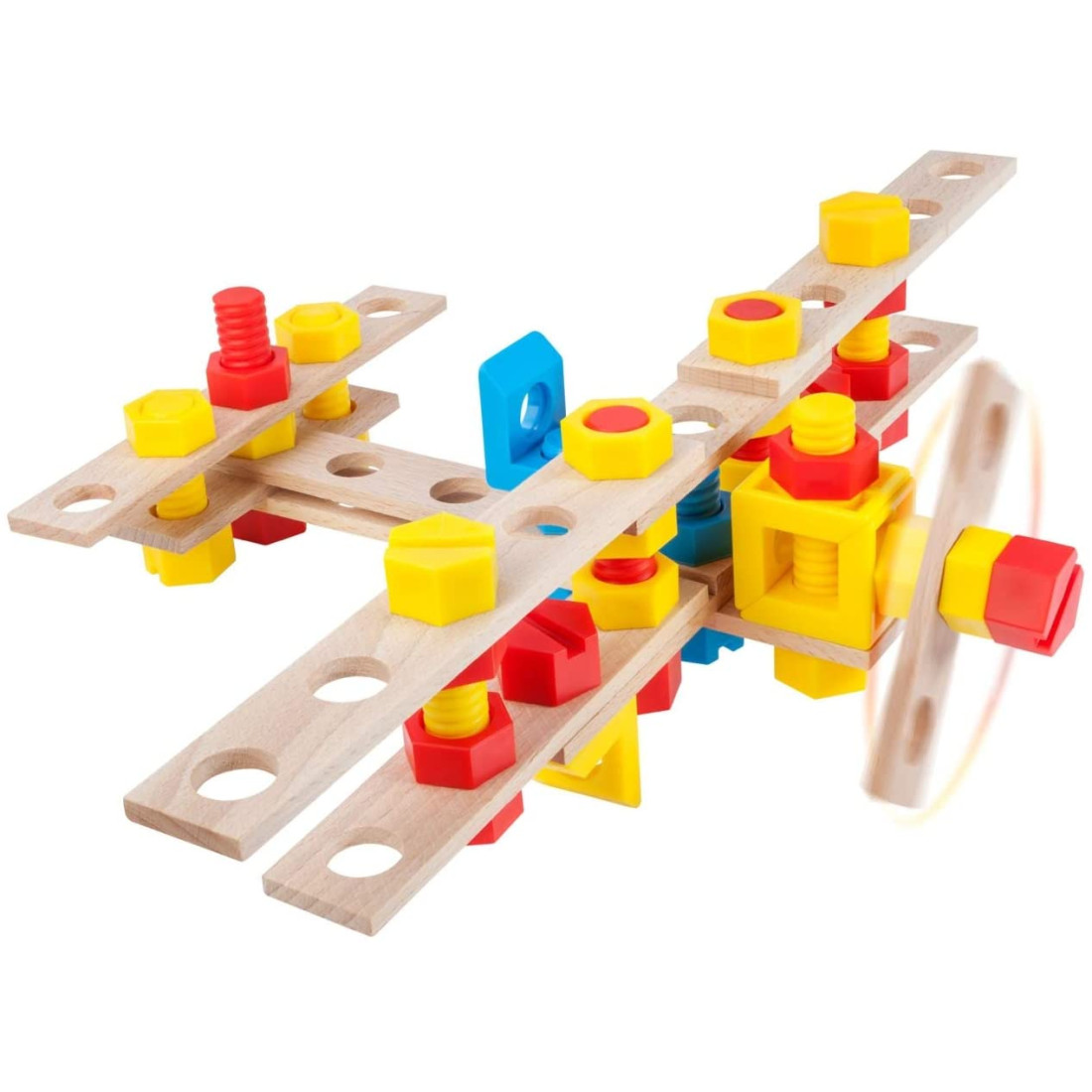 Constructor Junior Aeroplane Wooden Construction Building Kit