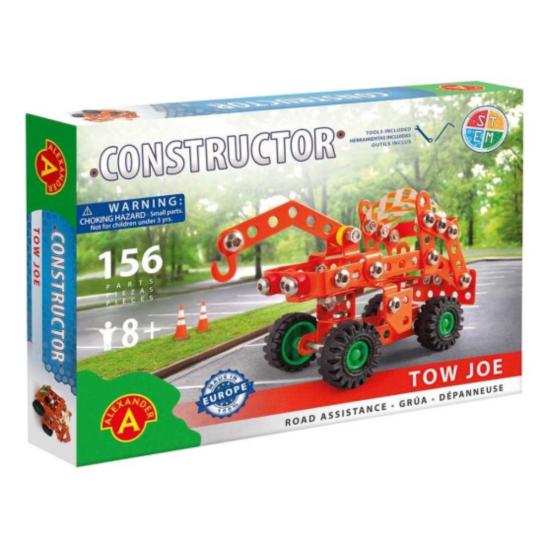 Constructor Tow Joe Road Assist Metal Construction Building Kit – 156 Pieces