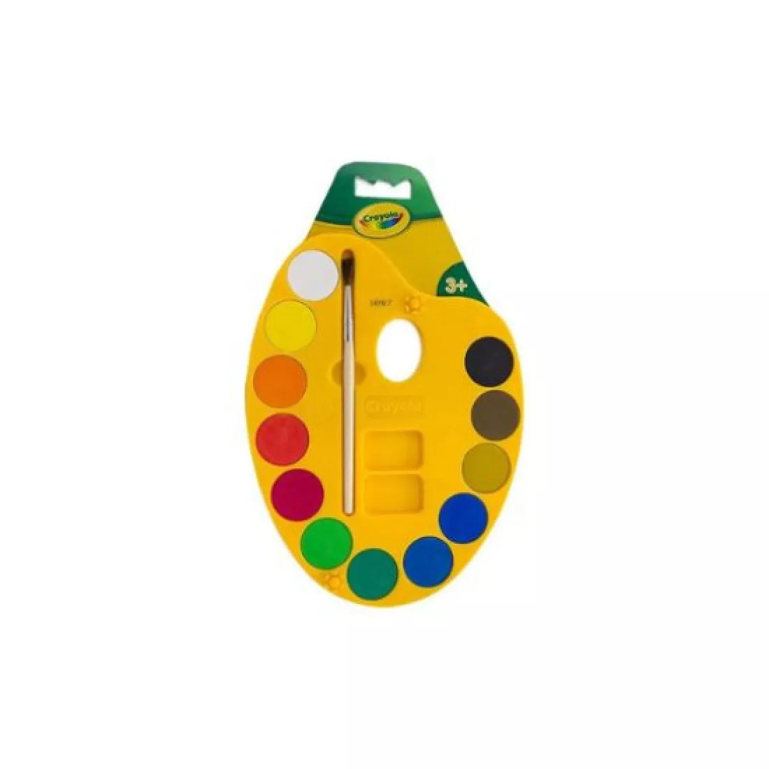 Crayola 12 Watercolour Palette with Paint Brush – Washable Watercolour Paint Set