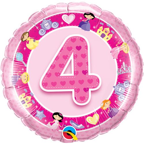 18 INCH FOIL AGE 4 PIN PRINCES RND 1CTP