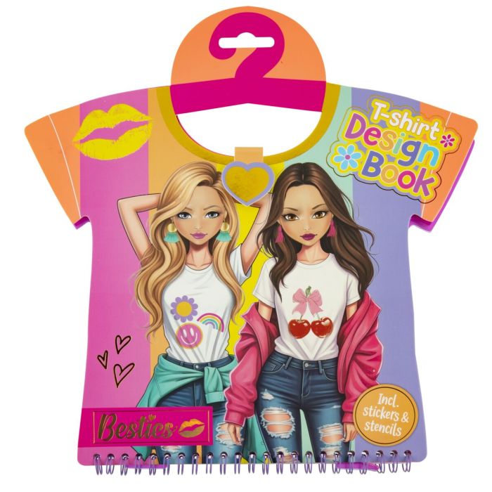 Bestie T-Shirt Design Book Including Sticker N Stencil