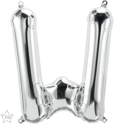 34 INCH FOIL SILVER LETTER W 1CTP