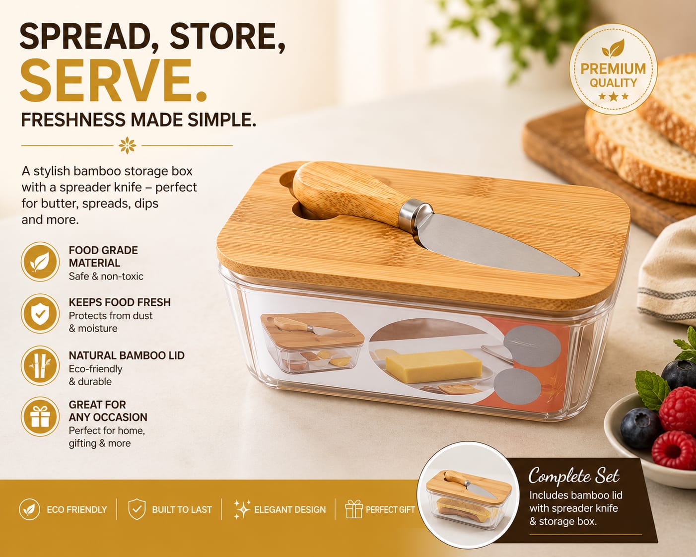 Cheese Butter Storage Box Type 2