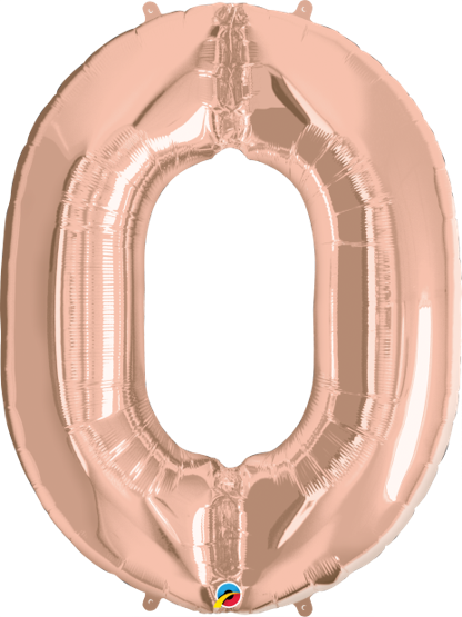 34 INCH FOIL NUMBER 0 ROSE GOLD 1CTP