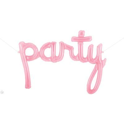 44 IN FOIL PARTY SCRIPT PINK AIR FILLED 1CTP