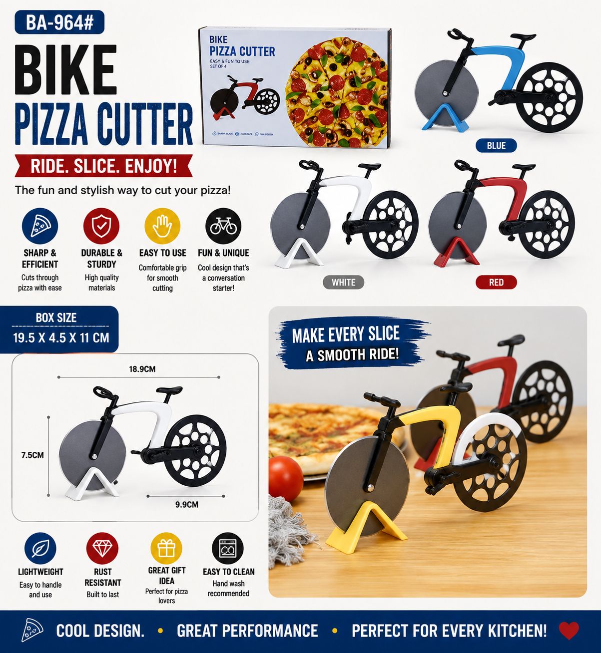 BIKE PIZZA CUTTER