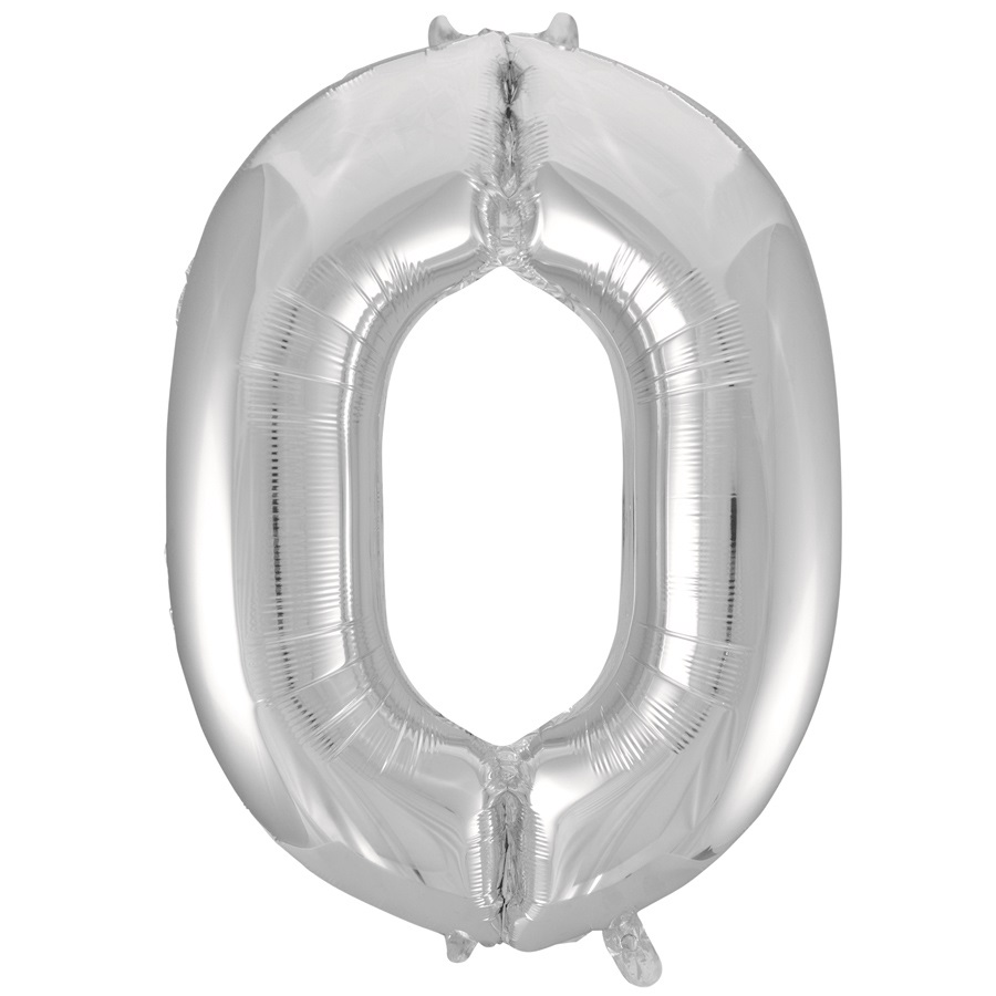 12 INCH AIRFILLED SILVER FOIL BALLOON 0 1CTP