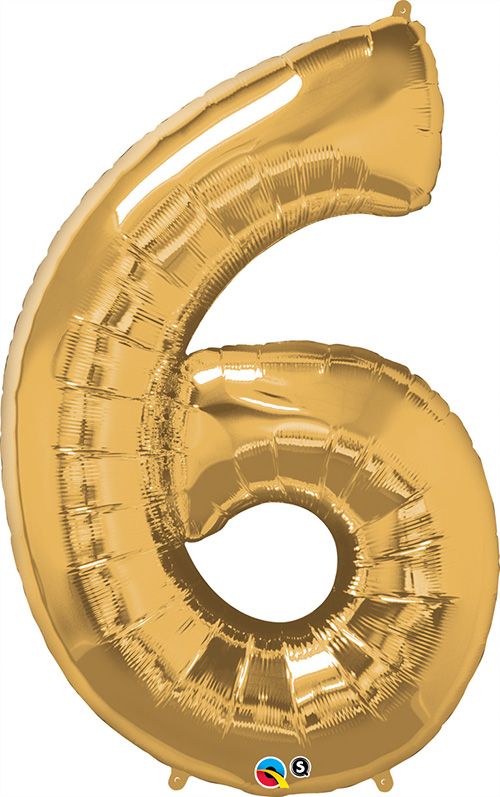 34 INCH FOIL NUMBER 6 METALLIC GOLD 1CTP